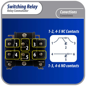 Appli Parts APSWR-342 90-342, 208-240 VAC Coil, General Purpose Switching Relay, DPDT, for HVAC applications and other general electrical installations, Replaces APSR-342