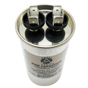 Appli Parts Run Capacitor for ac 25 Mfd uF (microfarads) 370 VAC or 450 VAC CBB65 Round Universal fit for hvac and other applications in High in Wide CON-25-450 