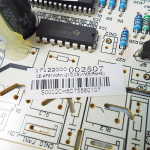 Pc Board Main Control Outdoor Unit Ecox CE-KF61W/N1-210(C9)-W(809TP).D.03.WK1.2 RoHS 201337990029 17122000002507 superseed by 17122000049088 Fits: EACM036C11B