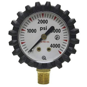 Uniweld G56D Esfera de Manometro para Oxigeno 1.5 pulg, 4,000 psi