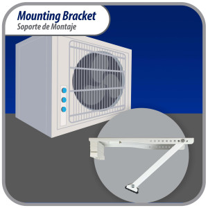 Appli Parts Window air conditioner bracket for Units Up To 85 lbs heavy duty powder coated finish mount for extra durability with installation hardware included and  mounting parts APAB-2038