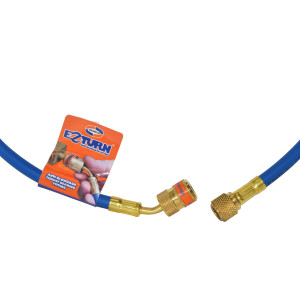 Uniweld EZM3B Manifold Hose 36 in, Blue, 1/4 x 5/16 in Connections, CFC,HCFC,HFC,R410 Ez-Turn Anti-Blowback
