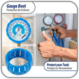 Appli Parts APMG-GBB 2.5 in Blue Protective Gauge Boot for Manifold Gauge Low pressure