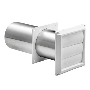 Lambro 267W White Plastic Louvered Vent 4 inch