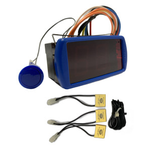 Electronic Control Full Gauge Temperature With Voltage Monitor True-Rms 110/220v MT-438GM