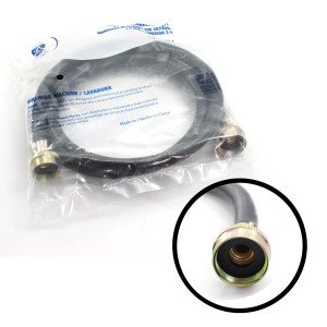 Appli Parts APIH-6634 Manguera 2 m Entrada de Agua Lavadora con 2 Sellos o Gomas, rosca de 3/4 pulg, conexiones Rectas