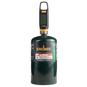 Bernzomatic Digital Fuel Gauge 423678 Compatible with any non-refillable fuel cylinder with CGA600 connection, including 14oz Fuel, 16oz Propane Camping Gas