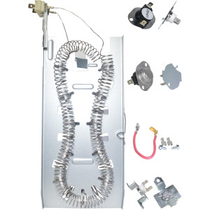 3387747 Appli Parts Heating Element Kit Replacement for Whirlpool Dryers and other models Includes 1 x 3387747 dryer heating element 1 x Thermostat 279816AP 1 x 279973AP and 3392519AP Thermal Fuse