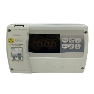 Control Box The120 220v/1ph/50-60hz IP65 Braker Siemens 5SU9 356 RCBO C25, 2 x Sensor NTC 5 Output, 2 Sensor Input, 3 Digital Input, RS485. Max 25Amps