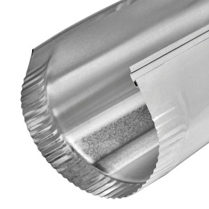 Lambro 704 Galvanized Snap-Lock Pipe 6 inch X 24" inch