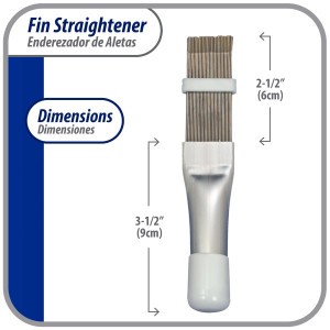 Appli Parts APT-FS352 Metal Fin comb straightener tool for condenser evaporator and radiator coil helps heat transfer increasing performance of air conditioner