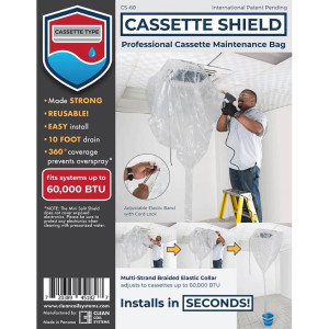Cassette Cleaning Maintenance Bag Fits up to 60,000Btu Fit NuCalgon CleanGuard 4150-03
