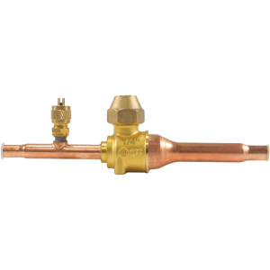 Appli Parts APBV-014 1/4 in Shut Off Ball Valve ODF Universal Replacement 610 psi (4.2 Mpa) max pressure -22 F to 248 F work temperature with 1/4 in SAE service port, with 6-1/2 in overall length