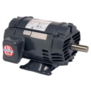 US Motors 7.5 hp 1765 rpm, 208-230 V/460 V, 3ph/50-60 hz ODP D7p2d, Sirve Carrier HD62FK652