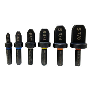 Swaging Spin Set 6 Tools Per Set: 1/4in, 3/8in, 1/2in, 5/8in, 3/4in, 7/8in S6000