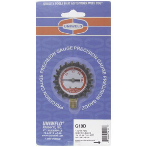 Uniweld G19D Esfera de Manometro para Acetileno 1.5 pulg 