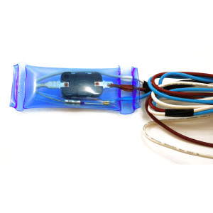 Appli Parts APBT-S2003F Bimetal Thermostat Asian Type 3 Wire Open 54F and Close 23F Fuse 162F White / Brown / Blue, Model Reference BIM-2003 / Thermodisc