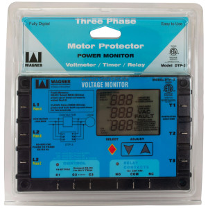 Digital Three phase Monitor 160 to 600 Volts 50-60hz Operating Voltage 175 to 650 Vac DTP-3 Intertek 4006103