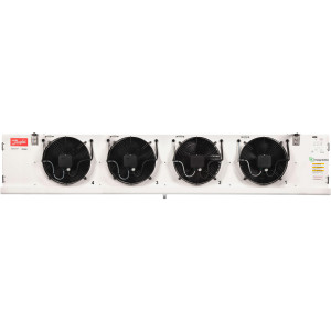 Danfoss 114U0007 Evaporador Optyma MBP 30.5K Btu/hr a 25F SST R404 Descogelamiento Natural 6FPI Perfil Bajo 4 x Ventilador Axial ECM 300mm DACC RX L305.1A4/A1 230V/1Ph/60Hz  