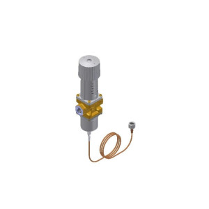 Danfoss 003N8025 Valvula Control de Presion de Agua WVFX 25 1pulg NPT x 1/4pulg Flare con Capilar de 35pulg 