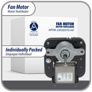 Appli Parts APFM-240369701AP Freezer Fan Motor replacement 6 W, 110 V, 60 Hz, 0.05 A, 3000 rpm, CCW rotation, replaces freezer motor fan numbers 240369701, 5303918549, 1637660, 240315801, 240315802 and others