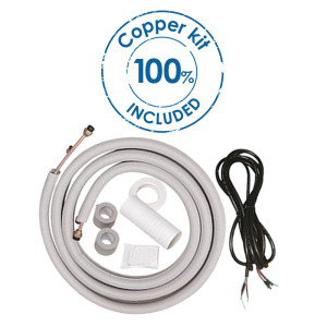 Mini Split 18.000btu R410 220v/60hz/1ph Inverter Up To Seer 20 Wifi Option Ahri / Etl, Cooling Only, Rg57 Celsius, With Installation Kit Ecox Edhm018c19b