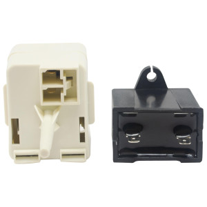  Appli Parts W10613606 Refrigerator Compressor Start Relay and 15 mfd 250 VAC Capacitor replacement for multiple models including Kemore, Whirlpool, Amana, W10416065, PS8746522, 67003186