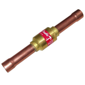 Danfoss 020B1010 NRV 6s Valvula de Retencion, 1/4 pulg, ODF, Soldable, Recta SW, Remplaza 020-1010, 020B1057 