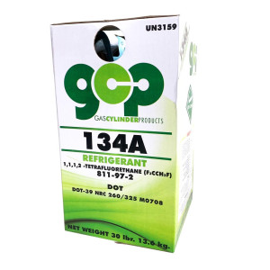 GCP R134a Refrigerant Gas 30 lbs / 13.6 kg 