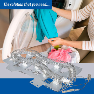 DC47-00019A Appli Parts dryer Heating Element DC47-00019AAP replacement for original part Samsung Dryer and other Compatible Model with heating coil part number 