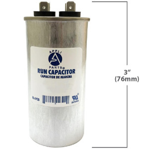 Appli Parts Run Capacitor for ac 15 Mfd uF (microfarads) 370VAC CBB65 Round Universal fit for hvac and other applications in High in Wide CON-15-370-R

