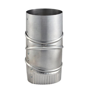 Lambro 722 Galvanized Adjustable Elbow 90 Degree 4 inch 