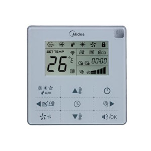 Wired Thermostat With Extra Functions Vrf 17317100000108 KJR-29B1/BK-E(JCB) 
