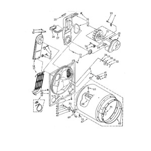 279769 Appli Parts Dryer Thermal Fuse 279769AP Compatible with Whirlpool 279548 3387812 3389946 3398671 695563 3977394 80001 2004 