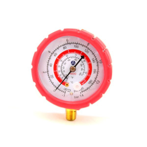 Appli Parts APMG-GA4H Esfera Alat R600, 1/4 pulg SAE, Escala Dual Presion psi/bar, Escala Dual Temperatura Fahrenheit/Centigrados