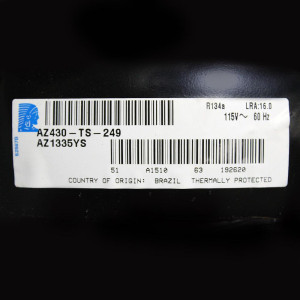 Compressor Tecumseh B 1/10hp 110v/1ph/60hz Az1335ys R134 Compressor Tecumseh B 1/10hp 110v/1ph/60hz Az1335ys R134