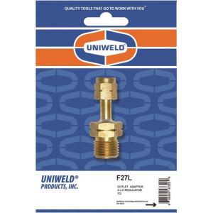 Uniweld F27L Adaptador para Salida Tanque Oxigeno A-LH del Reguladora a