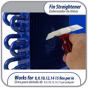 Appli Parts APT-FS351 Plastic AC fin comb straightener tool for condenser evaporator and radiator coil helps heat transfer increasing performance Fin Straightener 8,9,10,12,14,15 per in