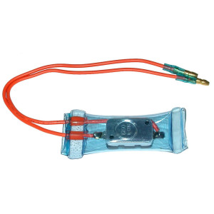 Appli Parts APBT-S2503 Bimetal Thermostat Asian Type 2 Wire Open 55 F and Close 25 F, Orange and Orange wires, Model Reference BIM-2503 / RO40503 / Thermodisc