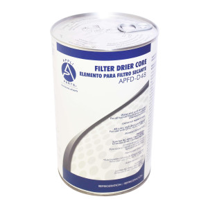 Appli Parts APFD-D48 Nucleo Cartucho para Filtro de Linea Liquido y Succion Elimina Acido y Humedad con altura de 14cm y 9.5cm de diametro, incluye Sello 