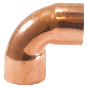 Appli Parts AP-C012 Codo de 90 grados giro Corto 1/2 in, Accesorios de tuberia de cobre CxC Conexiones soldadas para aplicaciones de refrigeracion, aire acondicionado y plomeria Tuberia ACR y tipo L