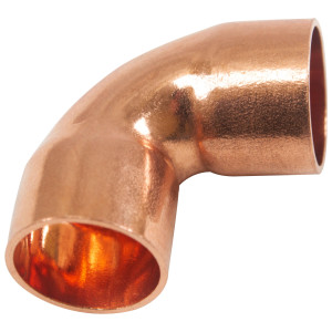 Appli Parts AP-C012 1/2 in 90 Degree Elbow Short turn Copper pipe fittings CxC Sweat connections for refrigeration, air conditioning and plumbing applications ACR and Type L copper pipe Appli Parts AP-C012 1/2 in 90 Degree Elbow Short turn Copper pipe fittings CxC Sweat connections for refrigeration, air conditioning and plumbing applications ACR and Type L copper pipe