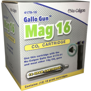 Nu-Calgon 4179-16 Gallo Gun Mag CO2 Cartridge 16gr
