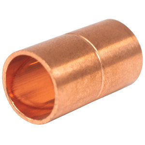 Appli Parts AP-A038 3/8 in Wrot Copper Coupling fitting CxC Sweat connections for refrigeration, air conditioning and plumbing applications ACR and Type L copper pipe Appli Parts AP-A038 3/8 in Wrot Copper Coupling fitting CxC Sweat connections for refrigeration, air conditioning and plumbing applications ACR and Type L copper pipe