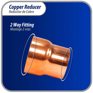 Appli Parts AP-R158138 1-5/8x1-3/8 in Reducing Bushing Copper pipe fittings CxC Sweat connections for refrigeration, air conditioning and plumbing applications ACR and Type L copper pipe