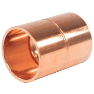 Appli Parts AP-A012 1/2 in Wrot Copper Coupling fitting CxC Sweat connections for refrigeration, air conditioning and plumbing applications ACR and Type L copper pipe
 Appli Parts AP-A012 1/2 in Wrot Copper Coupling fitting CxC Sweat connections for refrigeration, air conditioning and plumbing applications ACR and Type L copper pipe