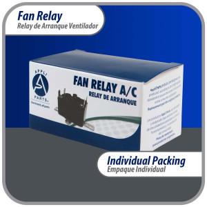 Appli Aprts APFR-360 Rele de ventilador 90-360 de conmutacion de Fan Relay, SPST, Polo Sencillo, Tiro Sencillo, bobina de 24 V, CA, Normalmente Abierto, Soporte ajuste multiple, Aplicacion Universal