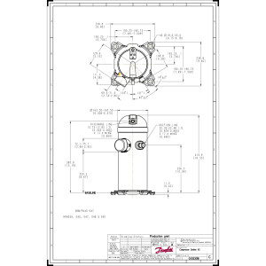 Danfoss HRH048U2LP6 4 tons 48,000 btu/h R410A Scroll compressor for Air conditioning 208-230/3/60 (V/Ph/Hz) Discharge 1/2 in, Suction 7/8 in, ODF, PVE Oil 121L2773, 121L2776 Danfoss HRH048U2LP6 4 tons 48,000 btu/h R410A Scroll compressor for Air conditioning 208-230/3/60 (V/Ph/Hz) Discharge 1/2 in, Suction 7/8 in, ODF, PVE Oil 121L2773, 121L2776