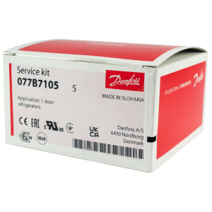 Danfoss 077B7105 Termostato de control Refrigerador 1 puerta 077B1047L Cut-in Frio -9.5C Cut-out Frio -18.0C Cut-in Caliente +8.5C Cut-Out Caliente +3.0C Capilar 1200mm B0