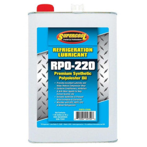 Supercool 47598 RPO-220 Synthetic Polyol Ester POE 220 Viscocity, 128 oz, for Refrigeration and Air Conditioning Applications